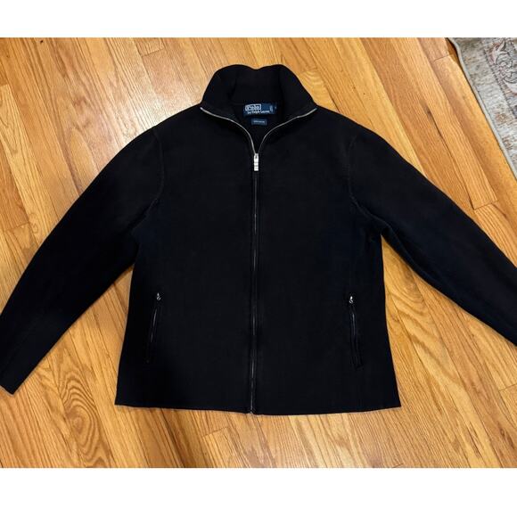 Polo by Ralph Lauren Other - Vintage Polo Ralph Lauren Knit Cotton Moto Jacket Zip Up Hong Kong Large